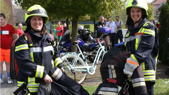 Übung in Lautertal: Diese Feuerwehrfrauen stehen ihren Mann